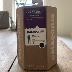 Patagonia Capilene Midweight Baselayer Pant Blk S